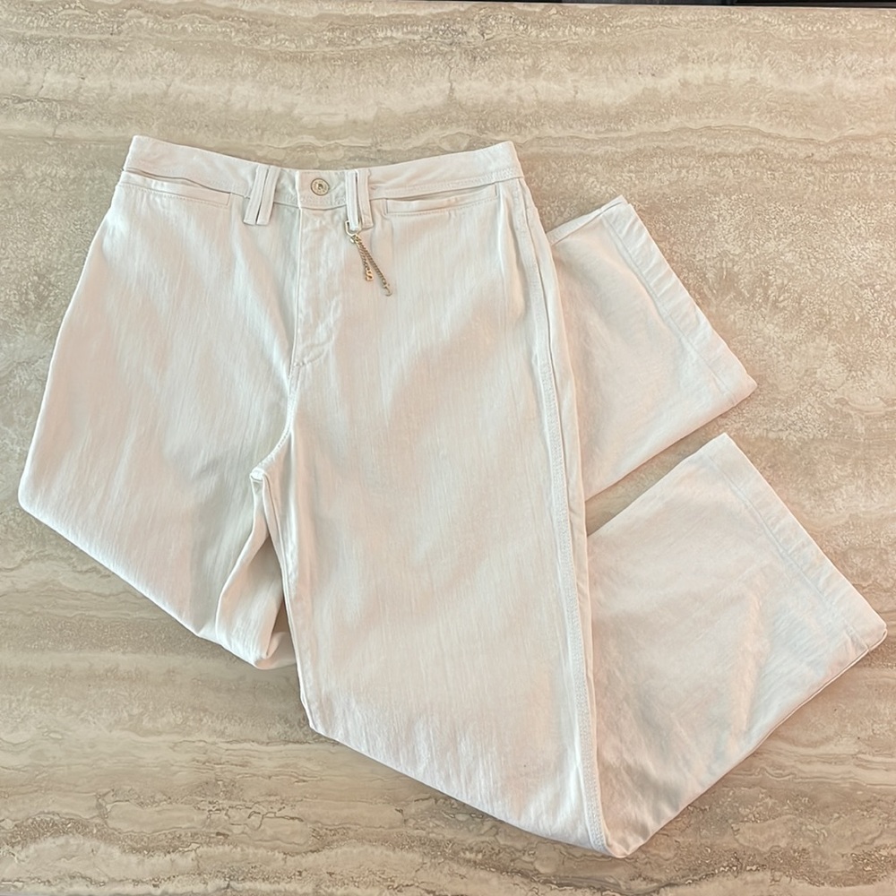 St. John Sport by Marie Gray Stretch Denim High Waist Wide Leg Jeans